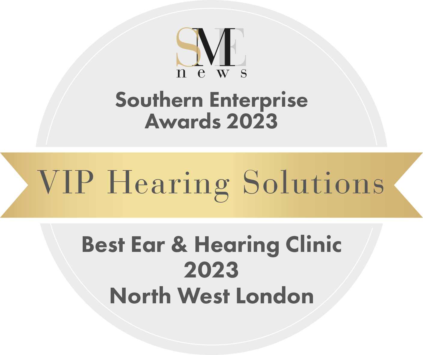 SME News Southern Enterprise Awards 2023 — Best Ear & Hearing Clinic, North West London