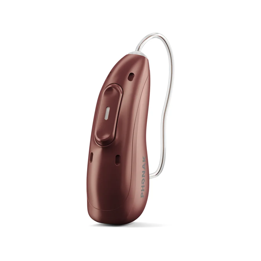 Phonak Audéo EON Sphere hearing aid in Sienna Red