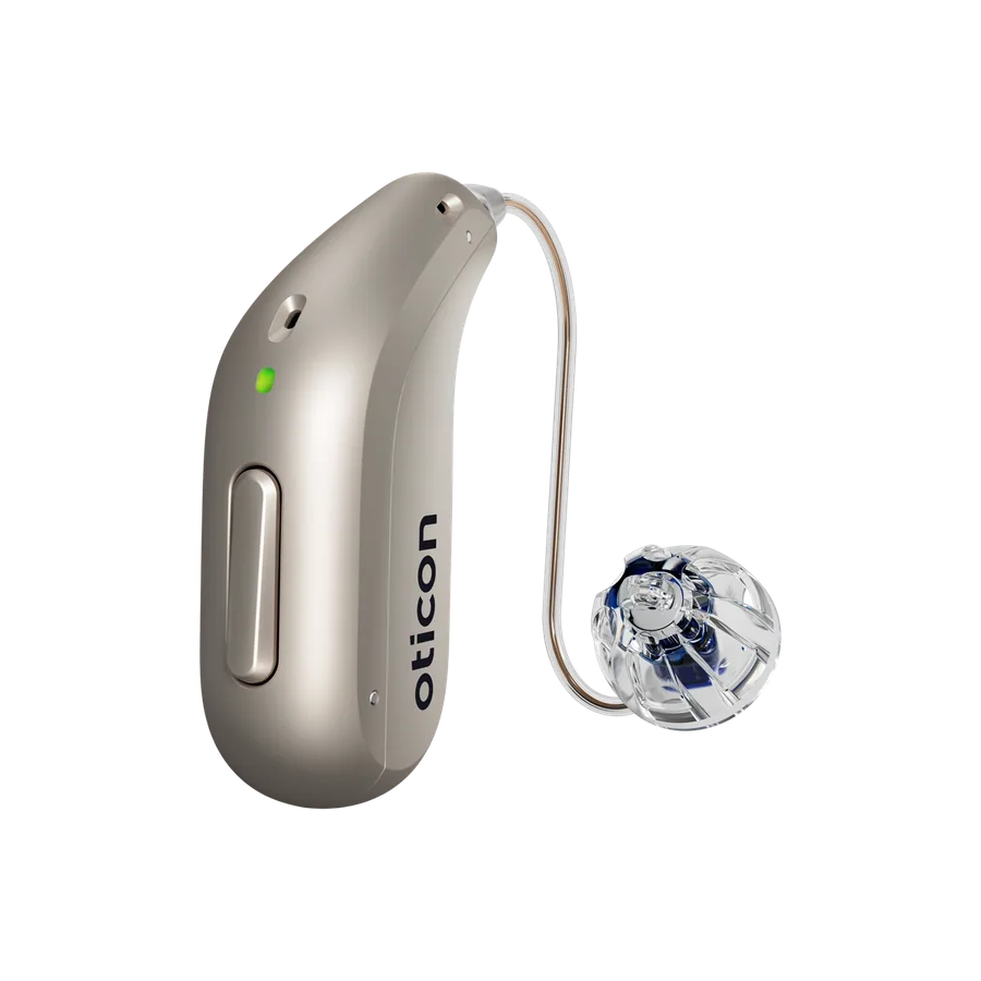 Oticon Reveal hearing aid in Chroma Beige