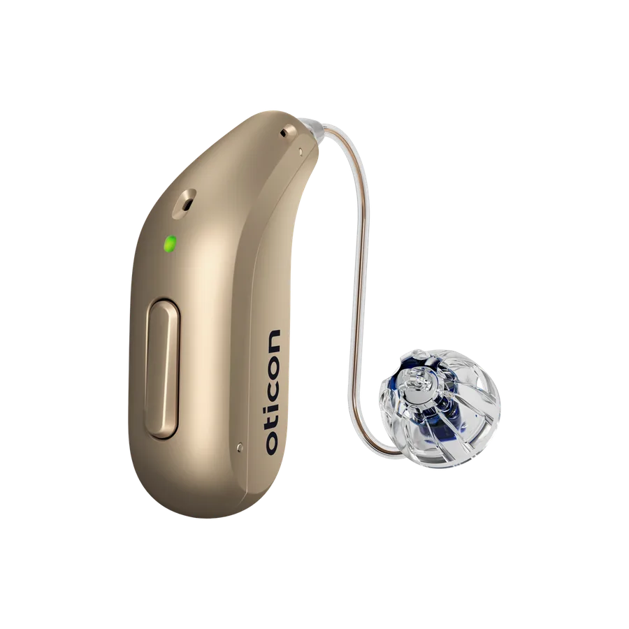 Oticon Reveal hearing aid in Honey Beige