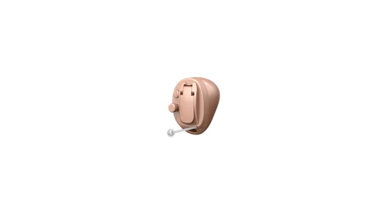 Oticon Own SI custom completely-in-canal hearing aid in Light Brown