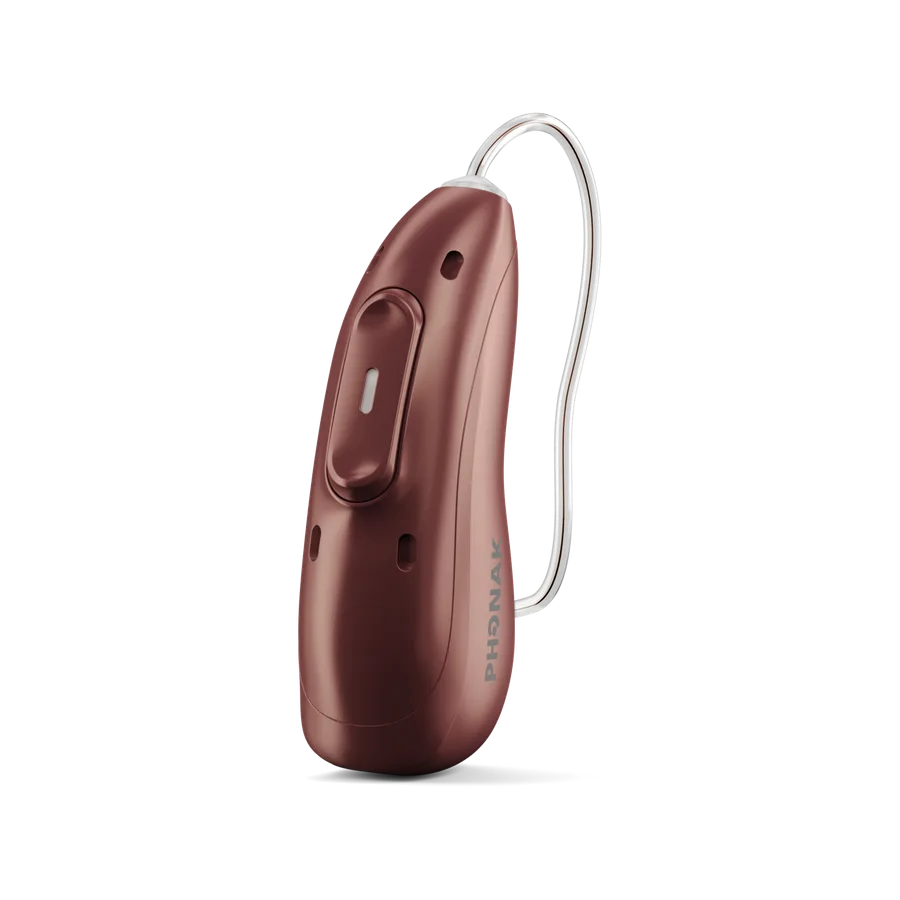 Phonak Audéo EON Sphere hearing aid in Sienna Red