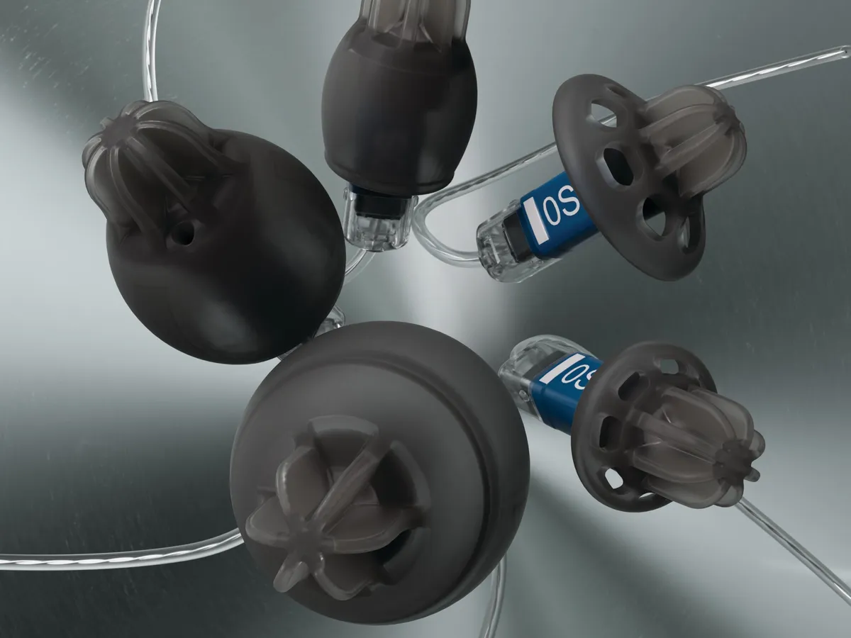 The Phonak EasyGuard dome range laid out on a white surface