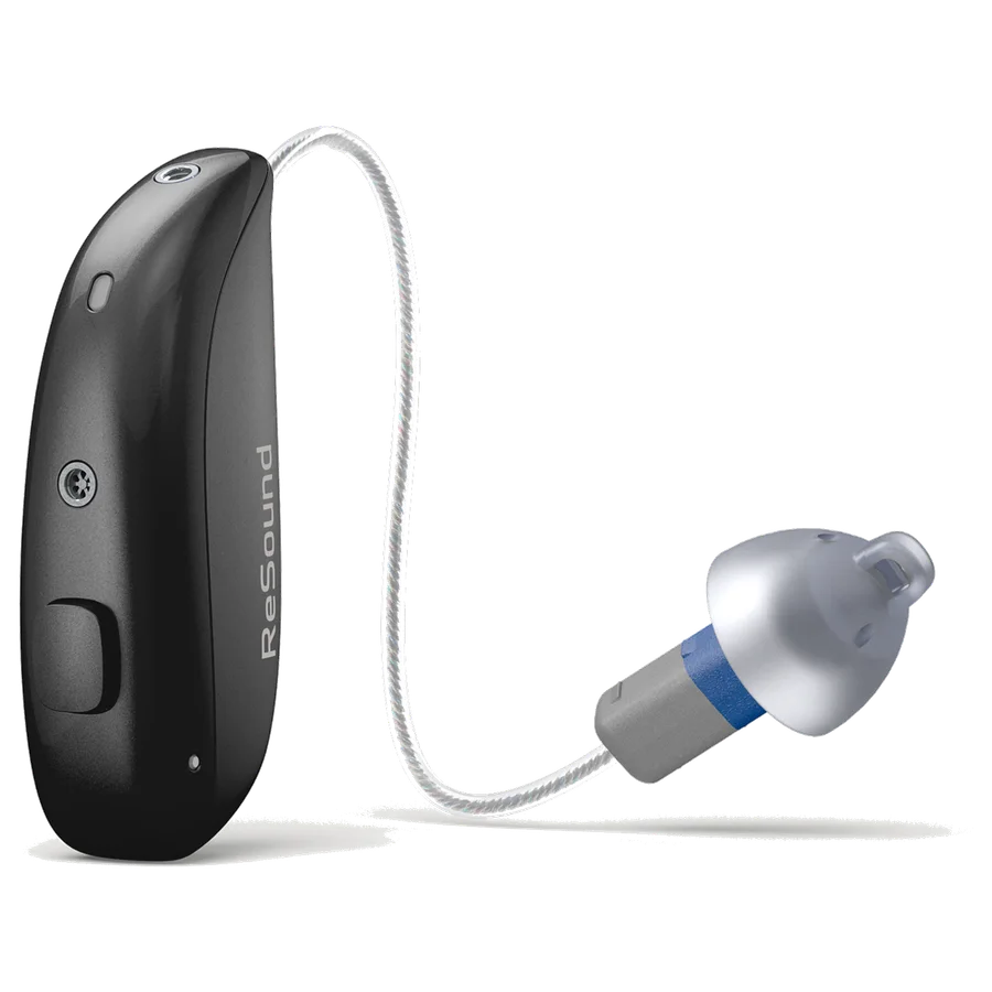 ReSound Sensia microRIE hearing aid in Deep Black