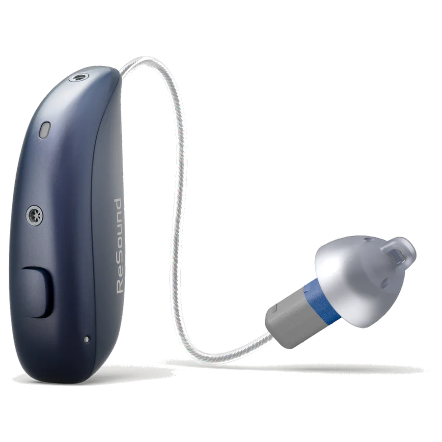 ReSound Sensia microRIE hearing aid in Navy Blue