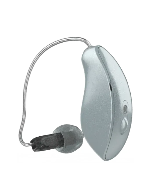 A Starkey Omega AI hearing aid