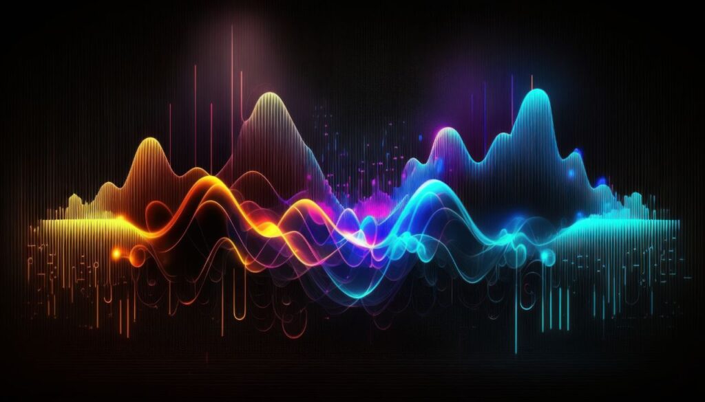 Abstract Representation of Sound Waves