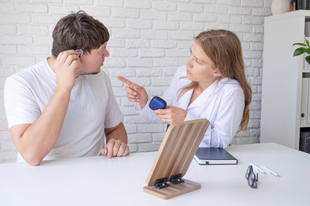 man consulting a doctor