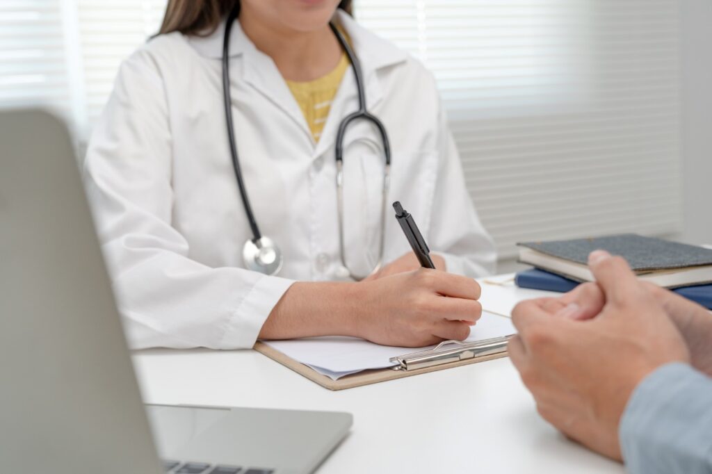 doctor and patient in consultation