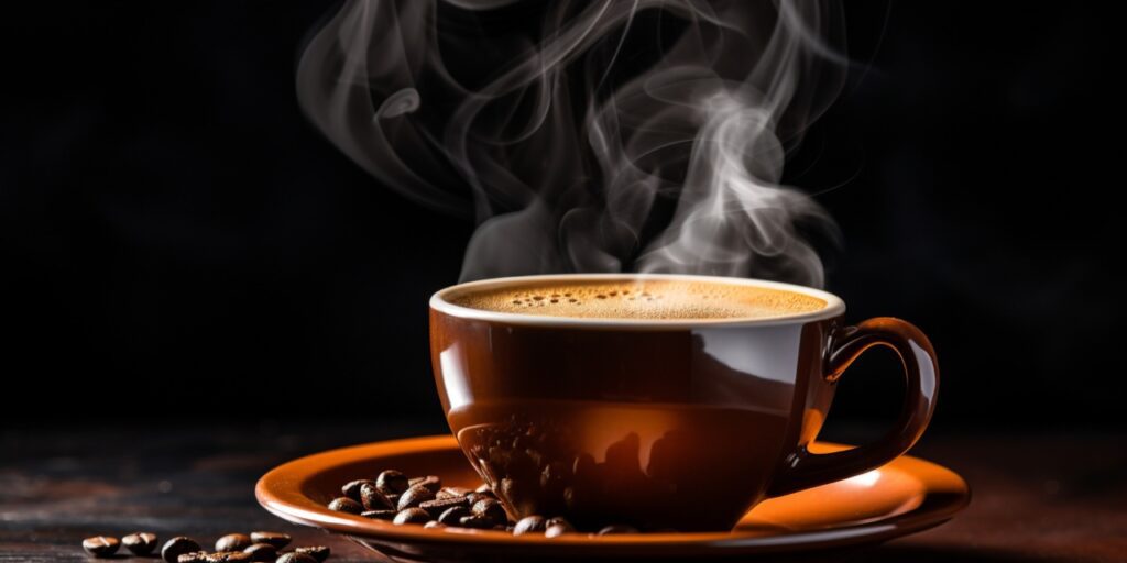 hot cup of coffee